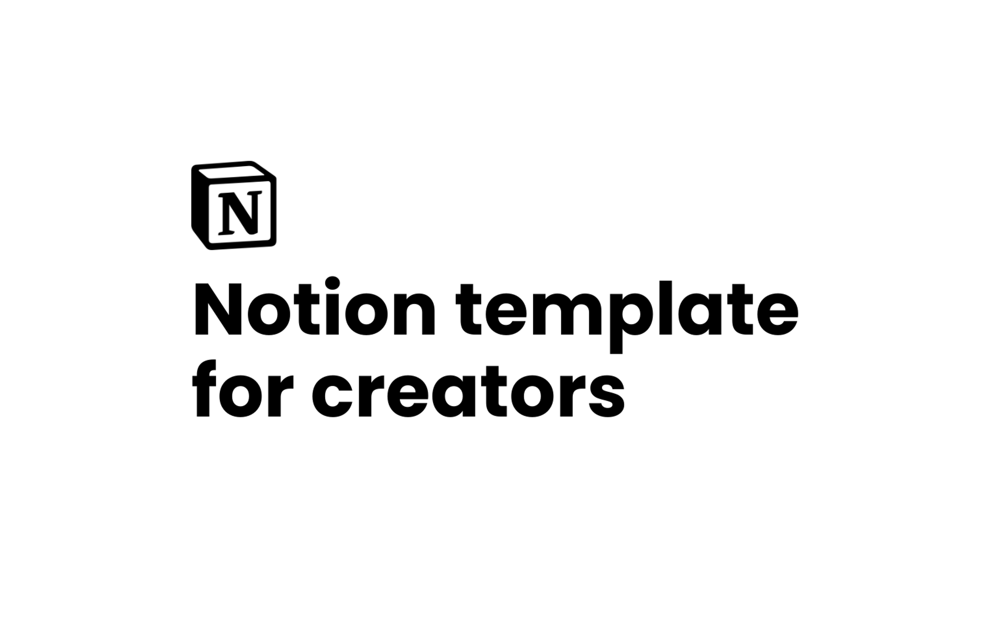 Ultimate Notion template for creators